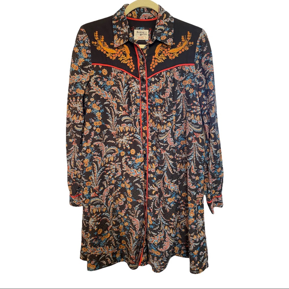 Holding Horses Anthropologie cottage core dress 8